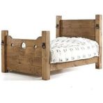 Masifart Toros Tek Kişilik Ağaç Karyola - Çok Renkli - 180 x 114 cm