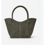 Masilya Brand Alina Shopper Süet Omuz Çantası - Haki