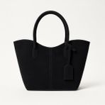Masilya Brand Alina Shopper Süet Omuz Çantası - Siyah
