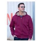 Masimar Erkek Kapüşonlu İçi Kürklü 3 İplik İç Cepli Sweatshirt Mont