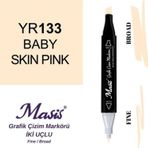 Masis 133 Bebek Ten Pembesi Çift Uçlu Marker Grafik Çizim Kalemi