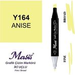 Masis 164 Anason Çift Uçlu Marker Grafik Çizim Kalemi