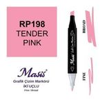 Masis 198 Yumuşak Pembe Çift Uçlu Marker Grafik Çizim Kalemi