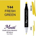 Masis 44 Canlı Sarı Çift Uçlu Marker Grafik Çizim Kalemi