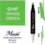 Masis 47 Çimen Yeşili Çift Uçlu Marker Grafik Çizim Kalemi