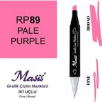 Masis 89 Açık Mor Çift Uçlu Marker Grafik Çizim Kalemi