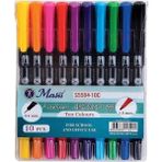 Masis Apollo 55 Çift Uçlu 1.0 mm 0.4 mm Fineliner Keçeli Kalem
