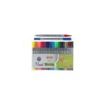 masis Brushpen, Fırça Uç Ve Fineliner, Keçeli Kalem 24 Renk Pvc gnsRKFaz3080