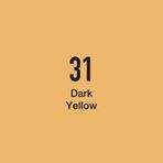 Masis Dark Yellow 31 Çift Taraflı Twin Grafik Marker Kalem