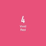 Masis Vivd Red 4 Çift Taraflı Twin Grafik Marker Kalem