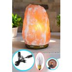 Mask Himalaya Tuz Lambası 4-6 Kg. Doğal Kaya Tuzu Lambası Aç Kapa Düğmeli Tuz Lamba Himalayan Salt Lamp