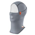 Maskara Extreme Pro Balaklava, Baskılı, Su İtici özellikli(DWR) Snowboard, Kayak, Motosiklet, Bisiklet Kar Maskesi (MASPB) (Gri, Tek Beden)