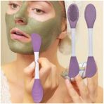 Maske Sürme Aparatı & Cilt Temizleme Fırçası Çift Taraflı Silikon