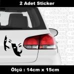 Maske Tiyatro Sticker Etiket - 2 Adet Araba Kask Motosiklet Laptop Tablet Pc Atv Uyumlu Sticker 2 Adet