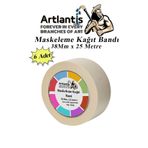 Maskeleme Bandi Kagit Bant 38 Mm 25 Metre 6 Adet Boya Banti Maskeleme Kagit Bant Duvar Yagli Boya Badana