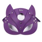 Maskeli Balo Maskesi Venedik Parti Maskesi Tilki Rol Oyunu Deri seksi maske Karnaval Karnaval (mor)