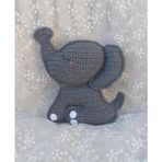 Maskot Bebek Fil Amigurumi Organik Oyuncak