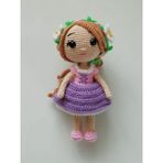 Maskot Rapunzel Bebek Amigurumi Organik Oyuncak