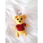 Maskot Sevimli Köpekçik Amigurumi Organik Anahtarlık Oyuncak