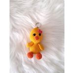 Maskot Şirin Civciv Amigurumi Organik Anahtarlık Oyuncak