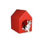 Maskot Su Geçirmez Kedi Evi Kırmızı