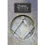 Masonic Diary 2025-2026: Stone Design Cover, 17 Month Planner, Week to View (August 2025 to December 2026)
