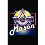 Masonic Journal & Notebook - 80's Retro Mason Square & Compass: Great gift for Masonic Lodges or Freemason members to keep track of duties, degree work, notes, dates, etc.