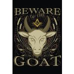 Masonic Journal & Notebook - Beware of the Goat: Great gift for Masonic Lodges or Freemason members to keep track of duties, degree work, notes, dates, etc.