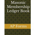 Masonic Membership Ledger Book