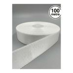 Massaltay 3 Cm Saten Kurdele 100 Metre 1 Top Parlak Dekoratif Hobi Nişan Düğün Süsleme Kurdelesi