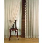 Massarelli Dantelli Bej Rengi 1- Sık Pile 90x260 cm Fon Örme Tül Perde