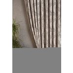 Massarelli Fon Perde Bush Desen Gri-Pudra 1-3 Sık Pile 200 x 260 Pudra