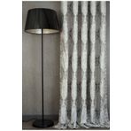 Massarelli Fon Perde Damask Desen Gri Pilesiz 60 x 260 Gri