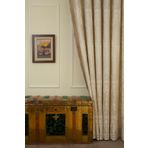 Massarelli Fon Perde Damask Desen Krem 1-2,5 Orta Sık Pile 60 x 260 Krem
