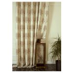 Massarelli Fon Perde Klasik Damask Desen Krem-Vizon Pilesiz 60 x 260 Krem-Vizon