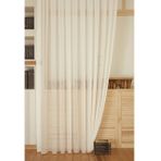 Massarelli Giber Tül Perde, Seyrek Pile, Ekru, 100X260