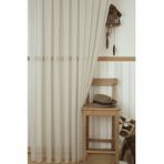 Massarelli Keten Bej 1-2.5 Orta Sık Pile 200x260 cm Fon Perde