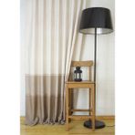 Massarelli Keten Bej Rengi 1-2.5 Orta Sık Pile 150x260 cm Fon Perde