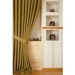 Massarelli Keten Kivi Yeşili 1-2.5 Orta Sık Pile 150x260 cm Fon Perde