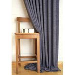 Massarelli Keten Lacivert 1-3 Sık Pile 200x260 cm Fon Perde