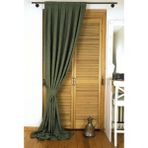 Massarelli Keten Yeşil 1-2.5 Orta Sık Pile 200x260 cm Fon Perde