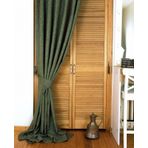 Massarelli Keten Yeşil Pilesiz 60x260 cm Fon Perde