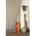 Massarelli Kırçıllı Keten Orta Sık Pile Tül Perde, Gri, 200X260