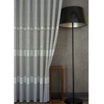 Massarelli Vrc Desen Keten Sık Pile Tül Perde, Gri, 100X260