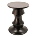 Massello Design Quella Ahşap Tabure Siyah