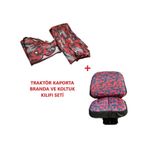 Massey Ferguson 240 Traktör Kaporta Kılıfı Branda Ve Koltuk Kılıfı Seti