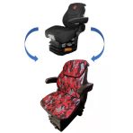 Massey Ferguson 5S Seri Traktör Koltuk Kılıfı-3 Parça- Kırmızı- Bk3-102