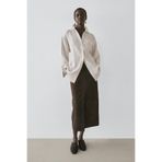 Massimo Dutti %100 keten gofre ince ceket