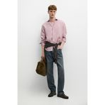 Massimo Dutti %100 keten regular fit mikro kareli gömlek