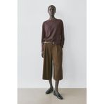 Massimo Dutti %100 pamuklu geniş yaka t-shirt
